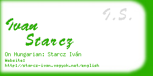 ivan starcz business card
